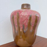 Art Deco pink glazed stoneware vase