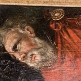 Fragment of an oil on panel, 18th century