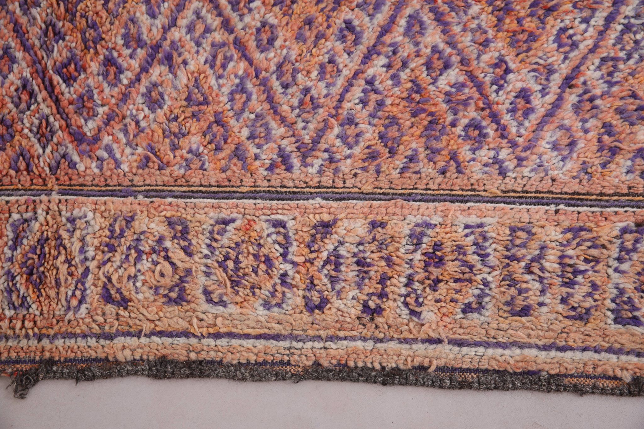 Vintage Beni Mguild Rug 201 x 301 cm - Berber Wool Rug - Handmade Boho Rug