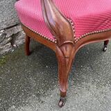 Louis Philippe medallion armchair, vintage, late 19th century, early 20th century.