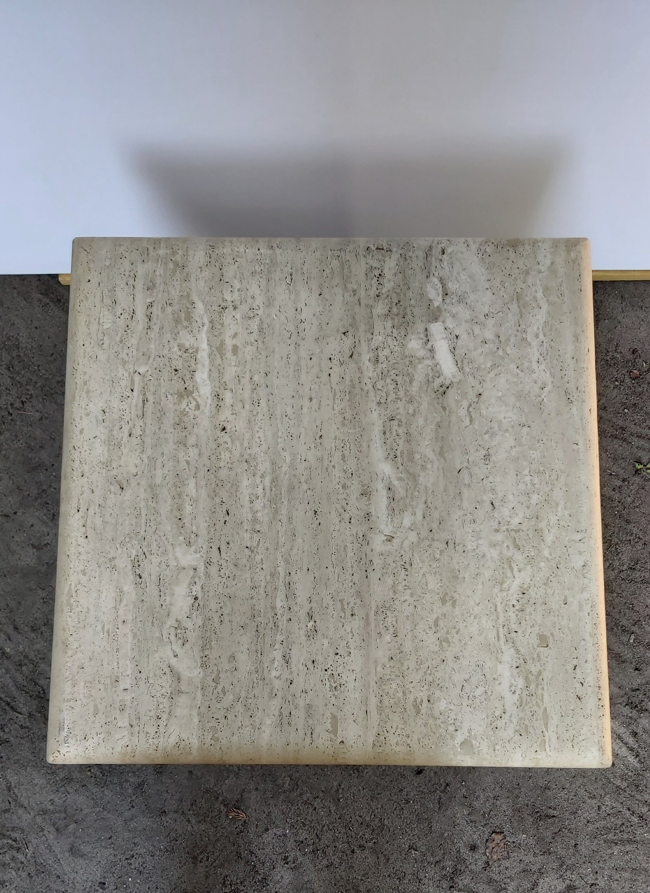 Travertine table, Italy, 1980s