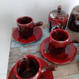 Tea, coffee, sugar, milk, chocolate service in Vallauris
