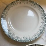 3 round iron earth dishes Moulin des loups, Longwy and Saint Amand