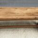 Farmhouse coffee table raw oak natural shade