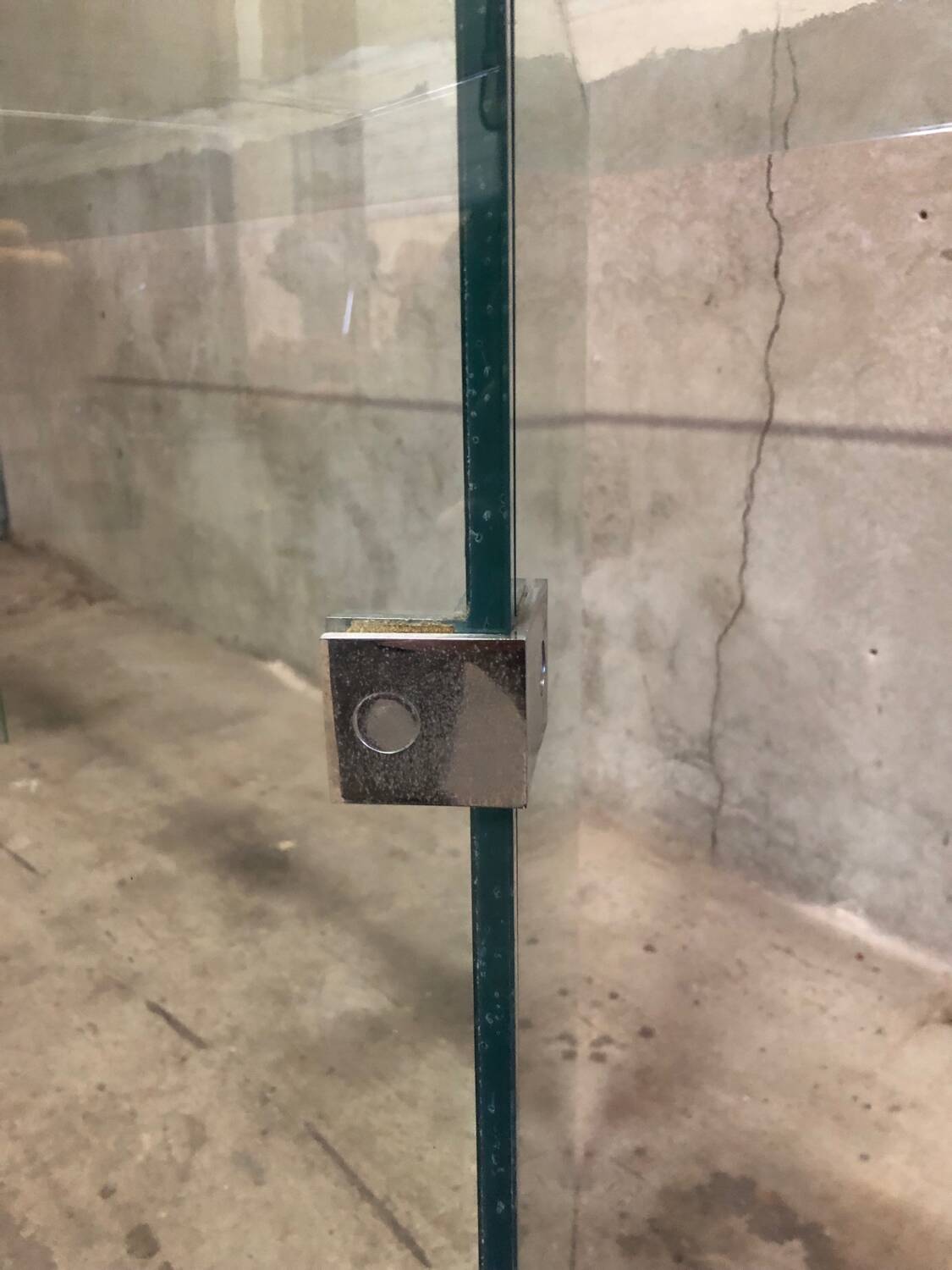 Post modern tempered glass table circa 1980