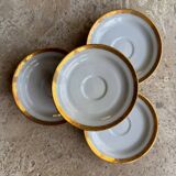 12 Saint-Amand porcelain saucers