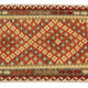 Handwoven geometric wool rug afghan kilim flatwoven carpet- 102x165cm