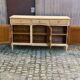 Louis XV buffet stripped in solid cherry wood 1970 165cm