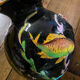 Vintage Vallauris aquarium fish table lamp