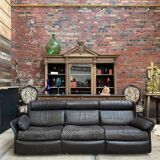 80s leather living room set