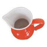 Small red enameled ceramic pitcher Emile Henry