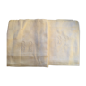 Paire de serviettes anciennes monogrammes blanches