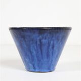 Hand-glazed mid-century plant pot by TDV / 1960s / 1970s