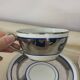 Set of 2 Limoges Chapus et Fils Porcelain Tea Cups and Saucers