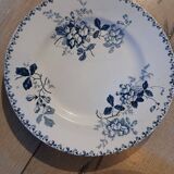 8 antique ironstone dinner plates