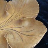 Wooden leaf trinket tray