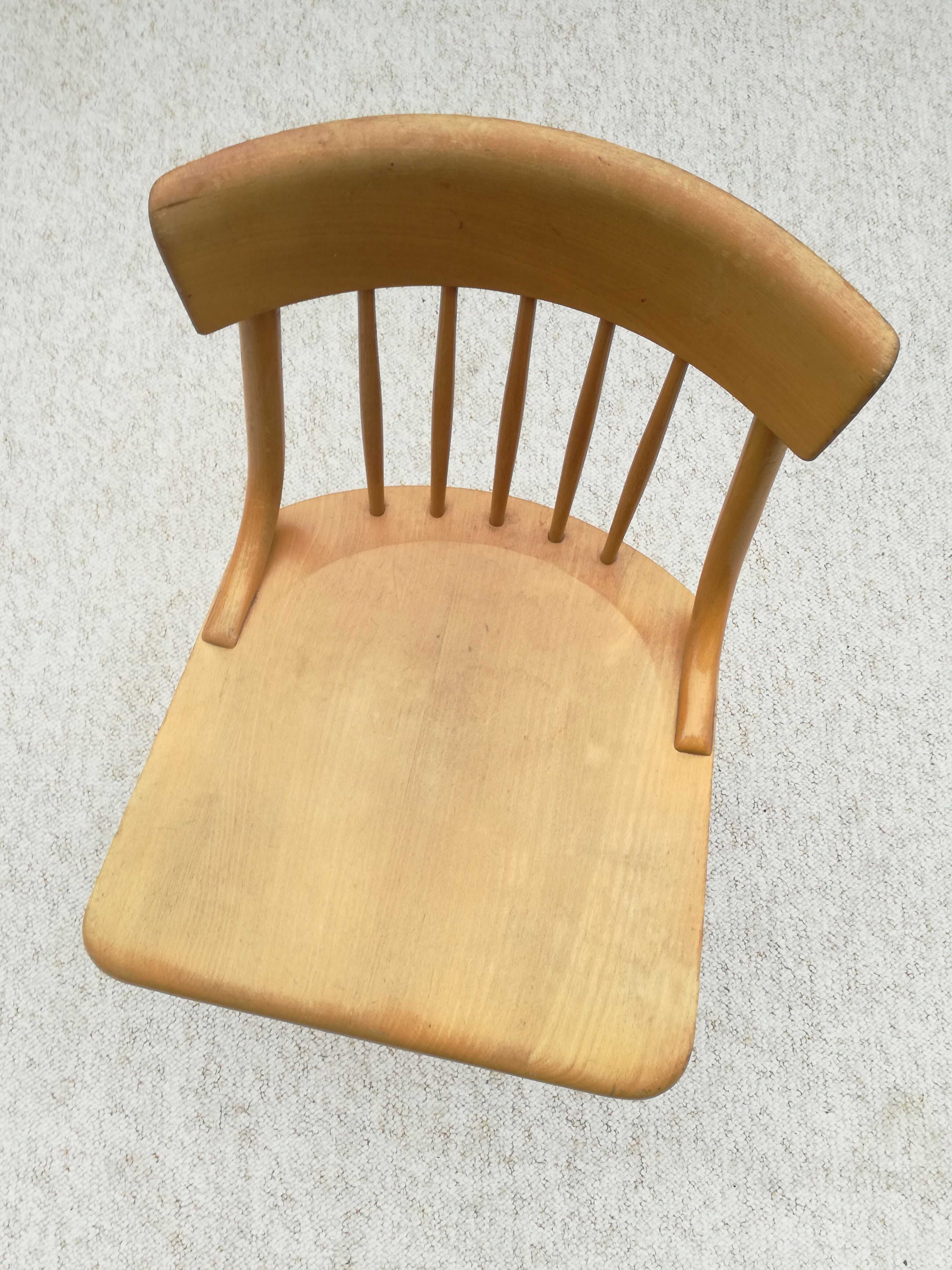 Stoll office chair, swivelling and adjustable in height