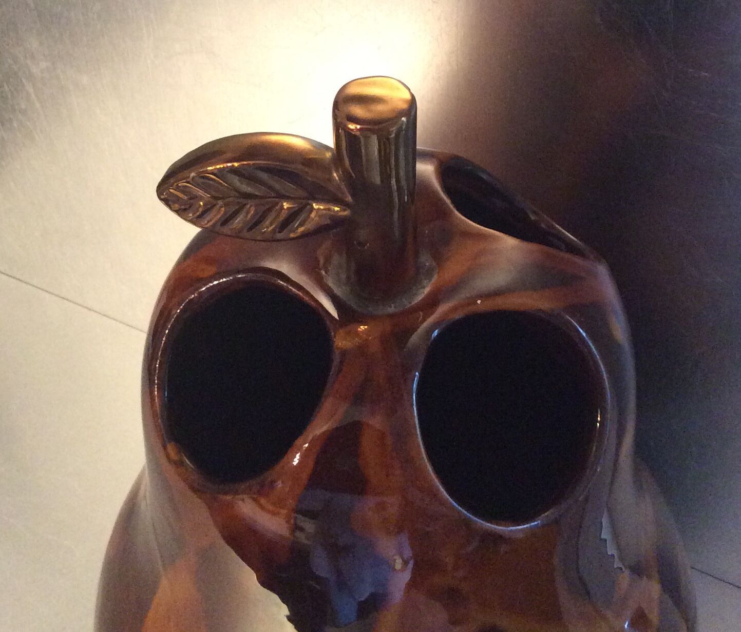 Italy ceramic pear vase from the 60s and 70s