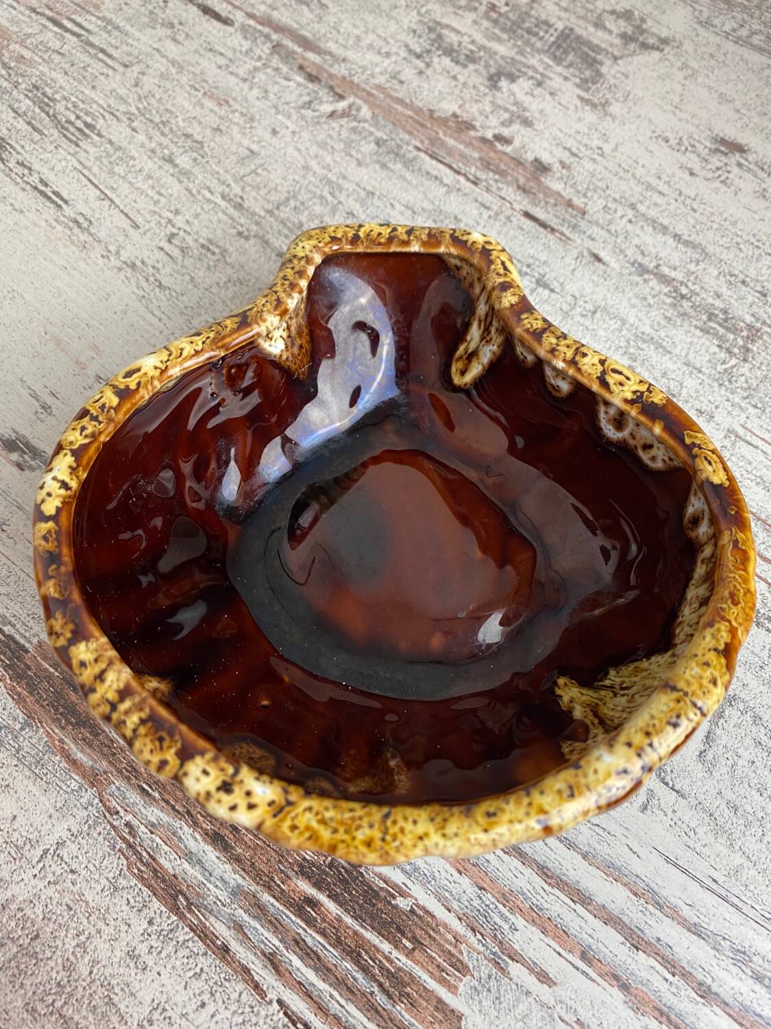 Vallauris ceramic empty pocket bowl