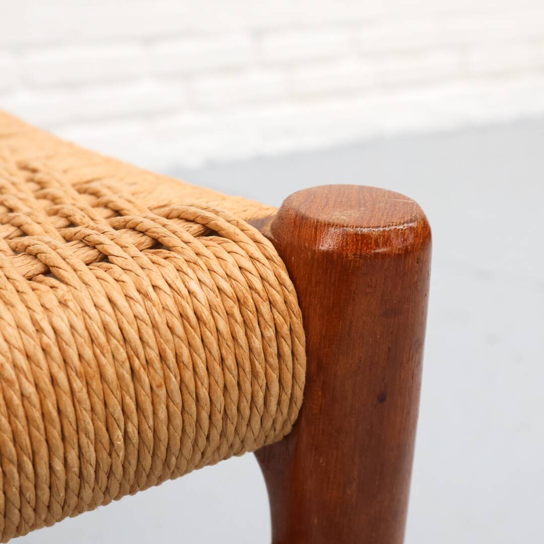 Niels Möller Model 75 Paper Cord Dining Chairs