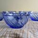 Set de 6 bols vintages bleus par Duralex