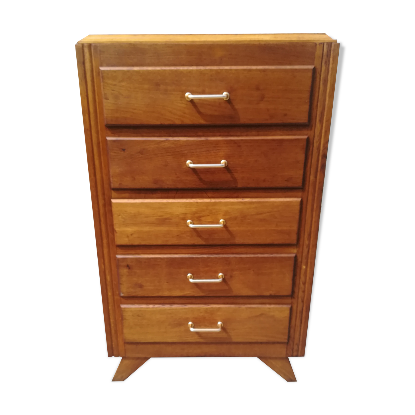 Commode en chêne a 5 tiroirs