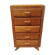 Commode en chêne a 5 tiroirs