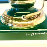 Lamp year 70 ceramic signature Louis Drimmer
