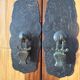 Rosewood, bronze and bamboo wardrobe La Maison Coloniale