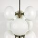 Kaiser chandelier with 9 arms in chrome, 1960s, Germany