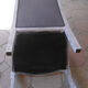 GREY PATINATED VOLTAIRE ARMCHAIR AND ANTHRACITE FABRIC