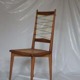 1950 Oak chairs, canning and scoubidou