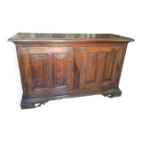 Grand Buffet Antique Du 17ème Siècle En Noyer Du Nord De l'Italie