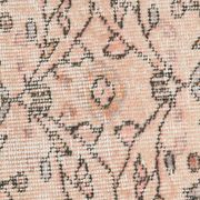 5x8 Faded Pink & Beige Floral Turkish Vintage Rug, 143x248 Cm