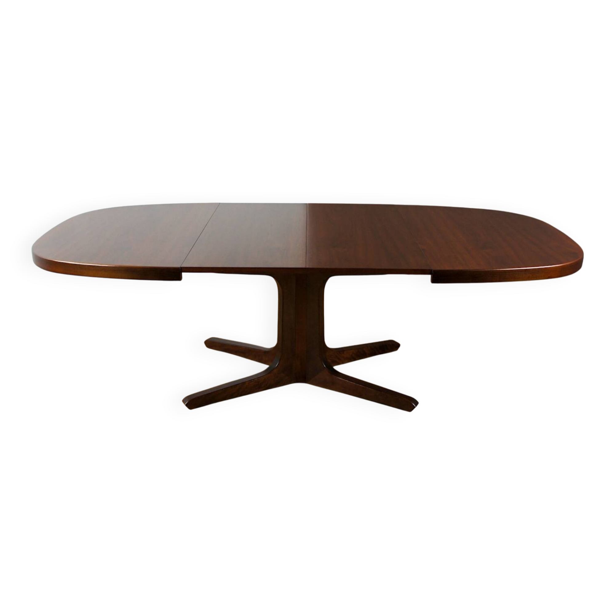 Table Ovale & Pied Central Vintage Année 1960 / 1970