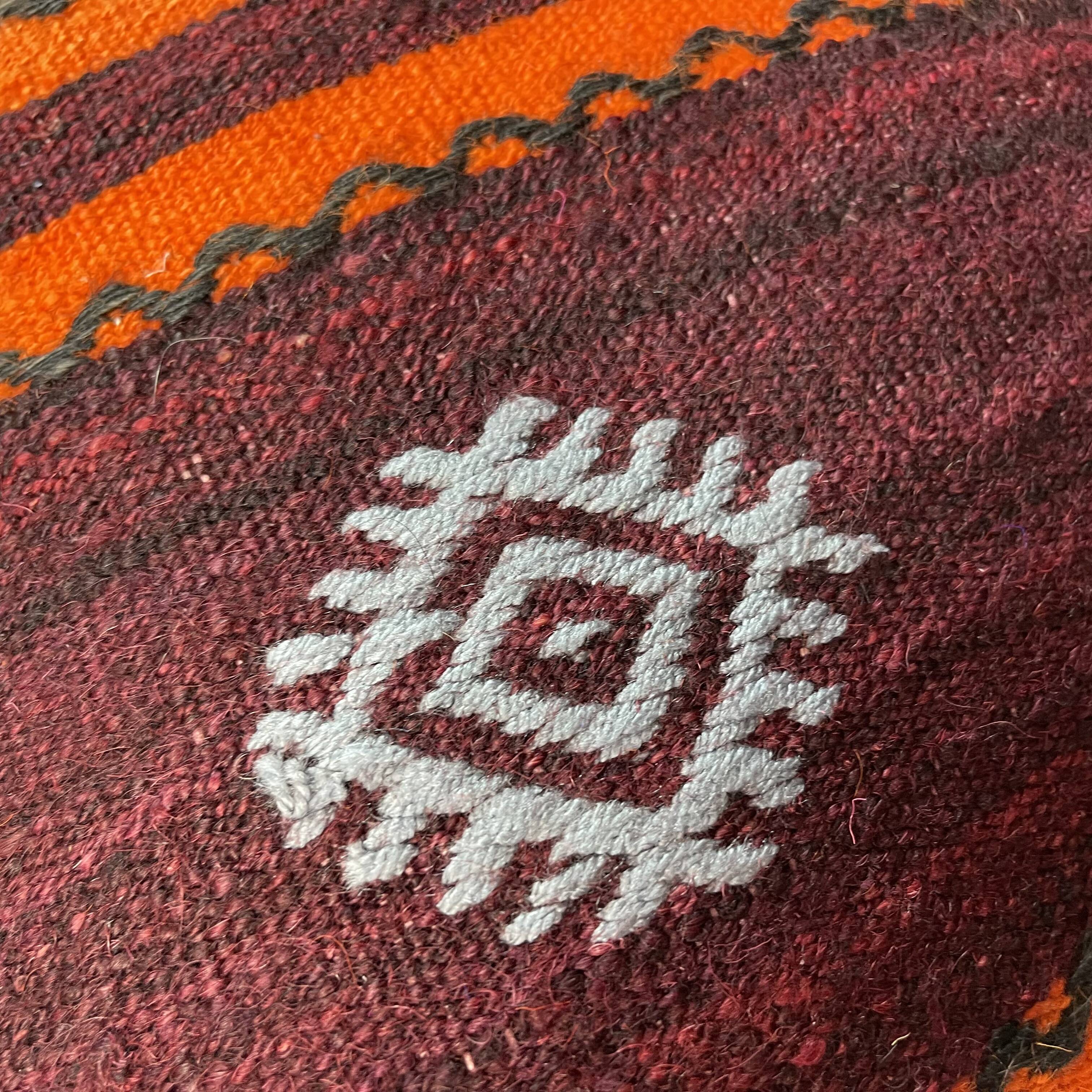 Vintage turkish kilim cushion cover 40 x 40 cm