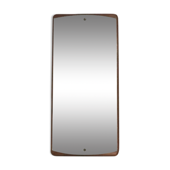 Teak mirror 60s, 75x35 cm