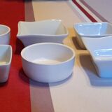 Set of various ceramic ramekins