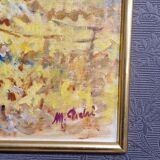 Tableau de fleurs jaune