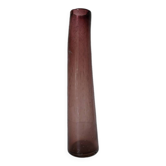 Vintage bubble glass roller vase
