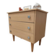 Vintage chest of drawers with silver handles