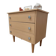 Vintage chest of drawers with silver handles