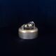 Joe Colombo Biglia Crystal and Metal Ashtray for Arnolfo di Cambio Italy 1970