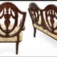 Set of carved wooden armchairs - Classic style - Chiniot, Pakistan