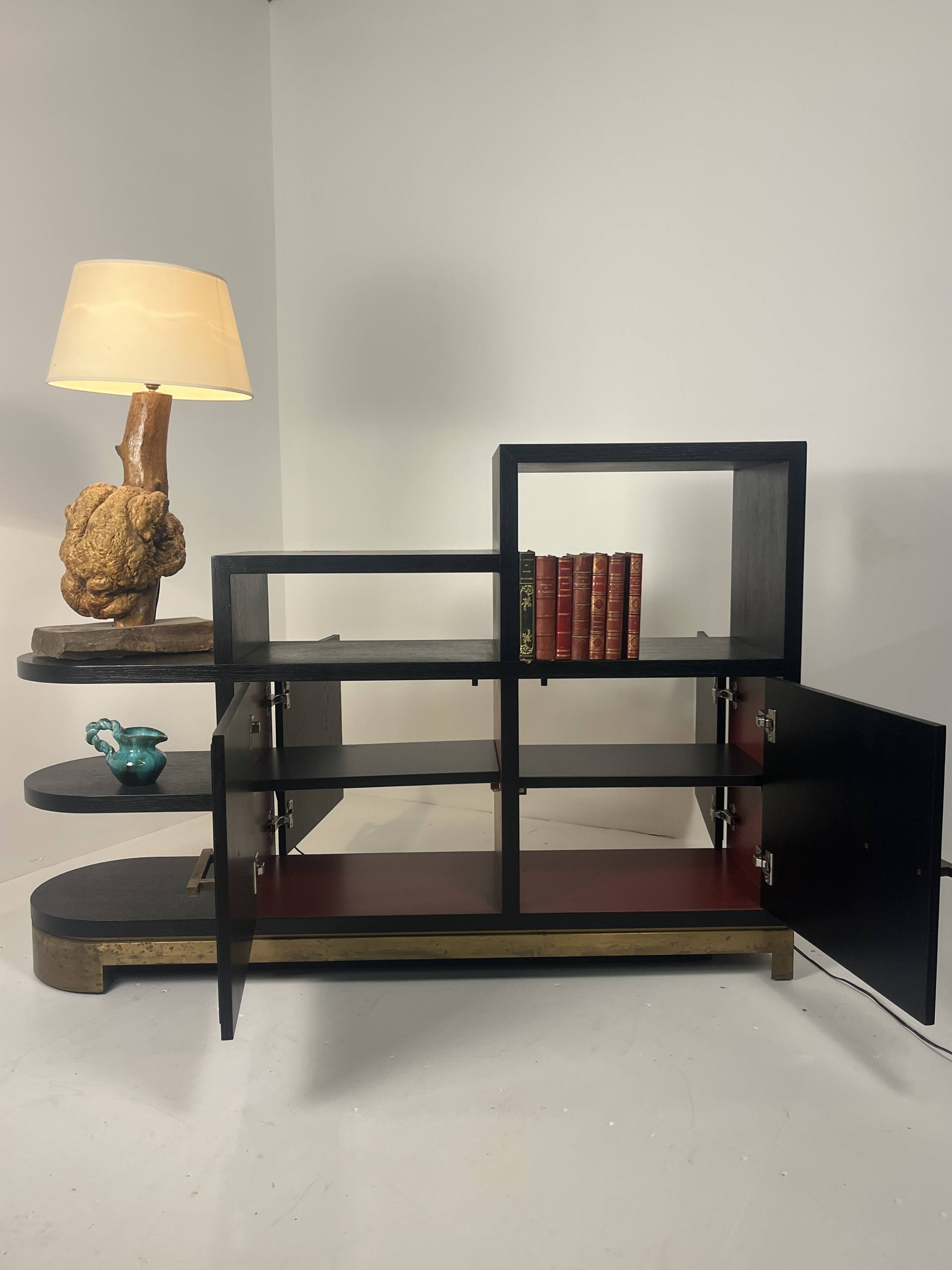 Meuble buffet asymétrique des années 1990