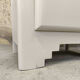Vintage buffet/confiturier in white/greige painted wood.