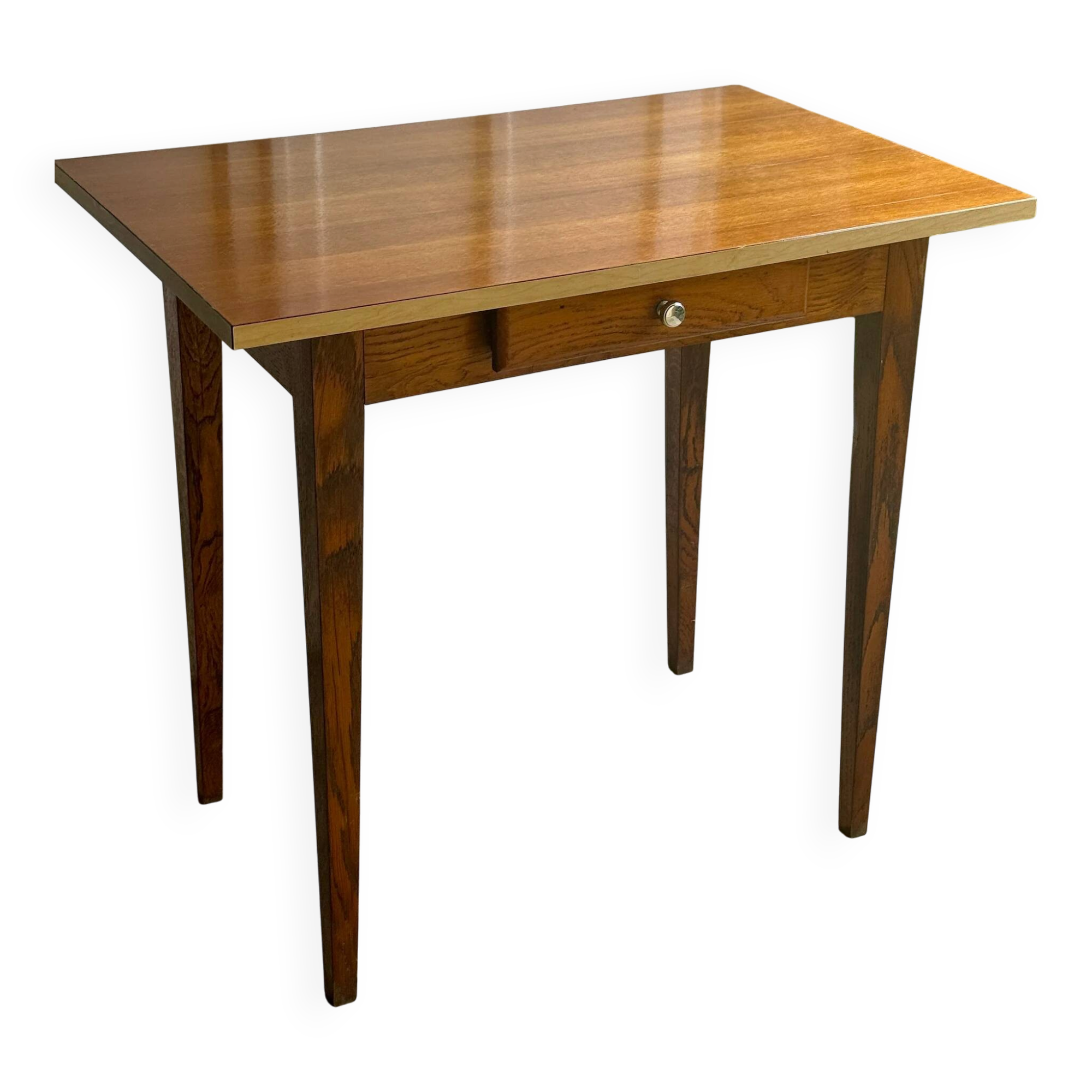 Petit bureau / table en bois et formica