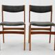 1960s Pair of Danish Teak Dining Chairs, Restored
