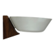 Applique vintage, bois, chrome et métal blanc, Hagoort, Pays-Bas, 1960