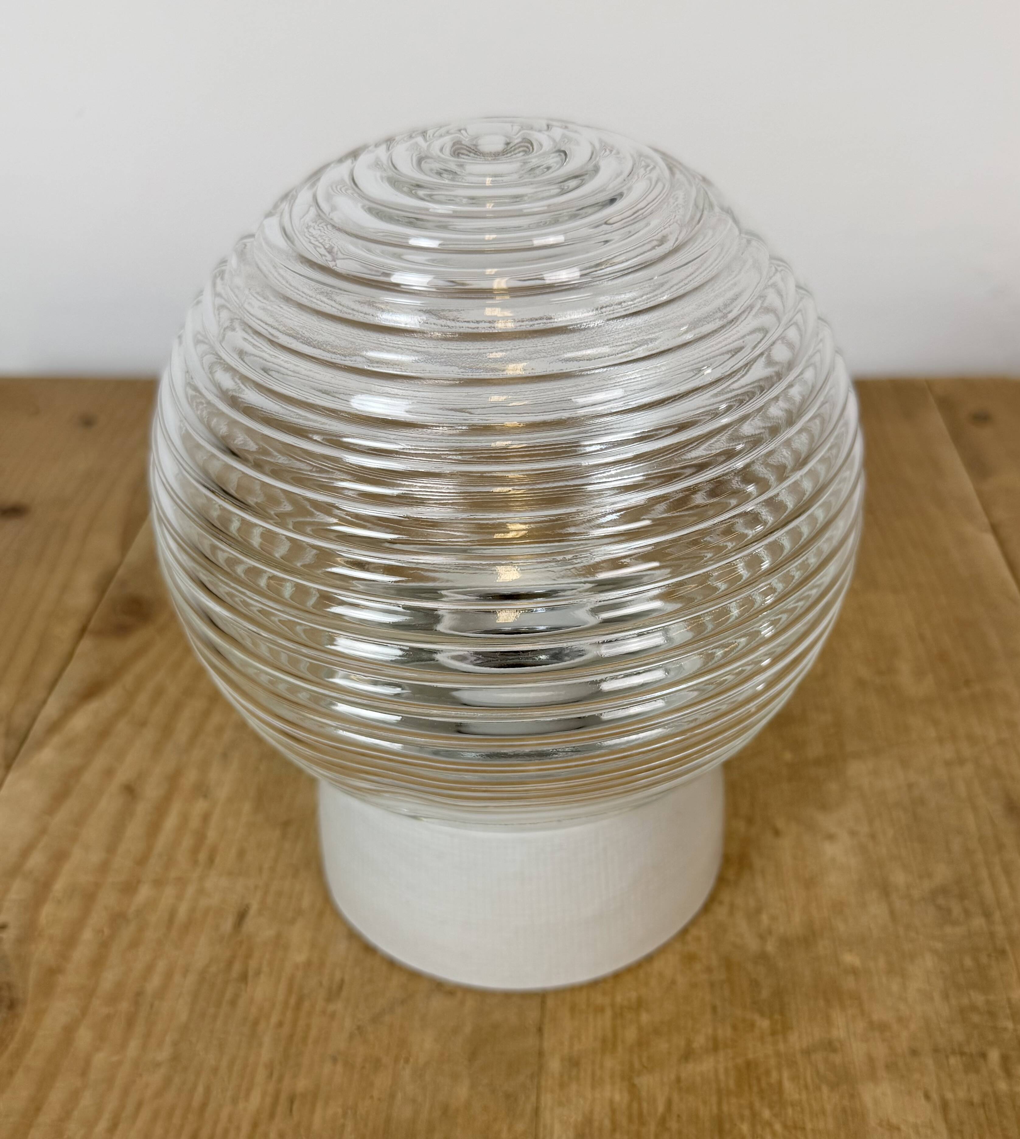 Vintage White Porcelain Ceiling Light, 1970s